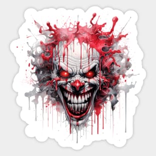 Scary Horror Clown Sticker